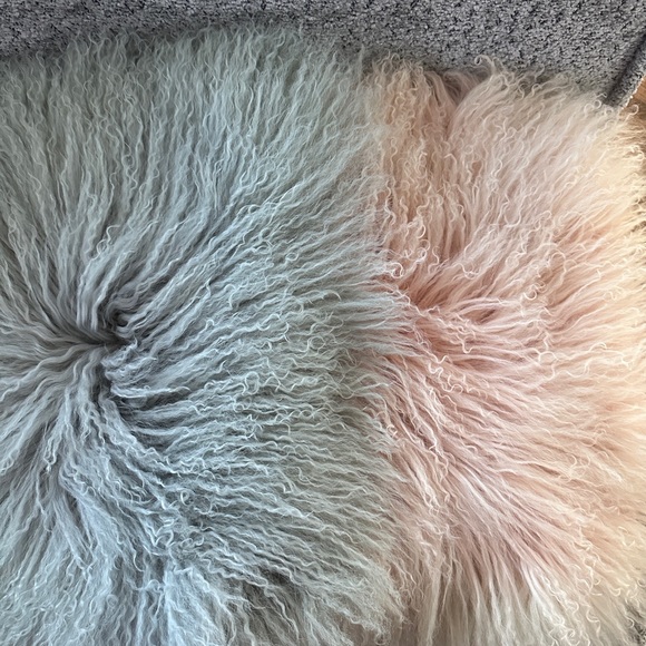 West Elm Mangolia fur Pillow Cover - Picture 2 of 2